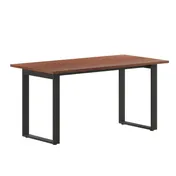 Flash Furniture MT-M6030-WLT-UBF-GG Redmond 60"W Rectangular Conference Table, 30"H, Walnut Finish, Powder Coated Steel U-Frame Base 1 image