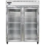 Continental Refrigerator 2RENSSPT-GD-SD 57" 2-Section Pass-Thru Refrigerator, 52 cu. ft., Glass & Solid Doors 1 image