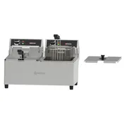 Omcan USA 48585 24" Countertop Electric Deep Fryer, Split Pot, 40 Ibs, 240v/60/1-ph 1 image