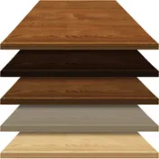 Oak Street EEO3048 Rectangular E-Wood Table Top, 30x48, 1.125 Thick, Oak Face, Waterfall Edge 1 image