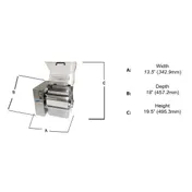 Univex MT975 Countertop Meat Tenderizer/Strip Cutter, IP67 Water and Dust Proof Switch 3 image
