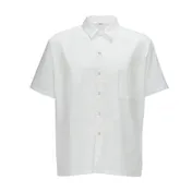 Winco UNF-1W4XL Broadway Chef Shirt, Short Sleeved, white, 4XL 1 image