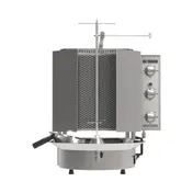 Inoksan PDG300NR 35" Gas Gyro Machine w/ Robax Glass, 132 Lbs, 6 Burners, 46.800 BTU 4 image