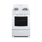 Summit RE2411W Electric Range, 24"W, 2.9 Cu.Ft. Oven Capacity 1 image