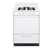 Summit WLM610P Gas Range, Lp Gas, 24"W, 2.92 Cu. Ft. Oven Capacity, Backguard 1 image