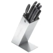 Dexter 20323 6P Set: 12" Sharp/Slicer, 10" Chef, 9" Off, 6" Util, 3-1/4" Paring, Steel Block - Set 1 image