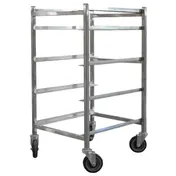 Omcan USA 31755 Stainless Steel Mobile Full Size Universal Pan Rack w/ (5) 18" x 26" Pan Capacity 1 image