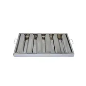 Omcan USA 34836 Stainless Steel Range Hood Filter, 16" H x 25" W x 2" Thick, Heavy-Duty Construction 1 image