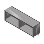 John Boos 4CO4R1.5-2496 Open Front Work Table with Optional Mid-Shelf, Upturn / 96"W X 24"D 1 image