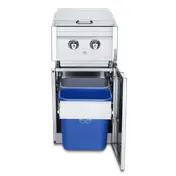 Crown Verity ICM-SBNG-GH Infinite Series Cabinet Module with Dual Side Burner & Garbage Holder with Bins 1 image