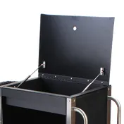 Forbes Industries 2280 Plastic Inroom Housekeeping Cart w/ (3) Shelves - 24"W x 18"D x 36.25"H  2 image