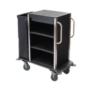 Forbes Industries 2280 Plastic Inroom Housekeeping Cart w/ (3) Shelves - 24"W x 18"D x 36.25"H  1 image