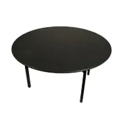 Forbes Industries 600-60DI-MX#-### Maxx Edge Folding Table, Round, 60" Dia., Laminate Surface, Black Poured Polyurethane Edge 1 image