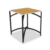 Forbes Industries 7032L-30 EcoFlex Elite Lam Square Folding Table, 30"W x 30"D x 30"H, Textured Black Steel, Laminate Top 1 image