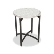 Forbes Industries 7034T-30 EcoFlex Elite Trend Series 30" Round Folding Table, Steel Square Tube, Textured Black Paint, Plastic Laminated Top 1 image