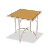 Forbes Industries 7035L-48 EcoFlex Elite Lam Square Folding Table, 36"W x 36"D x 48"H, Two-Sided Laminate Top, Stainless Steel Frame 1 image