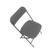 Forbes Industries C600MGR/GR EventXpress Folding Chair 18 Gauge Steel Medium Grey Plastic Seat 1 image