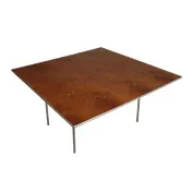 Forbes Industries HO4848 200 Series Square Folding Banquet Table, 48" x 48" x 30"H, Plywood Top 1 image