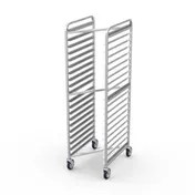 Winholt SS-1810N 10 Pan Full Height End Loading Nesting Mobile Pan Rack w/ 5" Casters 1 image