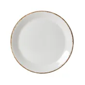 Steelite 17140568 - 6.0" x 0.5" Brown Coupe Rim China Plate,Rustic Revival,Oven Safe 530°F - 36/Case 1 image