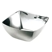 Steelite 5360S326 - Square Stainless Steel Bowl, 10 oz (0.31 qt), 4.5" x 4.5" x 2.0", - 6/Case 1 image