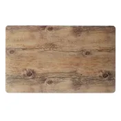 Steelite 68A351EL590 Plastic Platter, 21" x 12-3/4" Rectangular Melamine, Brown - 6/Case 1 image