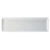 Steelite 68A417EL597 Rectangular Melamine Platter 21" White Plastic Dinnerware - 1 Dozen 1 image