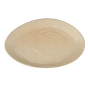Steelite 68A452EL703 Oval Melamine Platter, 15-3/4" x 9-1/2", Tan Creations Scape Papyrus 1 image