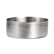 Steelite 7600CV017 - Shallow Round Bowl 3.875" x 1.5", 8.5 oz Stainless Steel Metal Finish - 1 Dozen 1 image