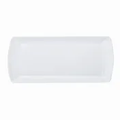 Steelite 82132AND0136 Lahari Bone China Rectangle Tray, 13.375" x 6" x 0.75", Mica Finish - 1 Dozen 1 image