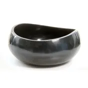 Steelite KMK1019EBP Oval Plastic Bowl, 13-1/2" x 6" Ebony Pearl Black, Dishwasher Safe, Break Resistant 1 image