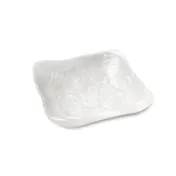 Steelite KMK1043SH Square Plastic Bowl, 11" x 11" x 3", White Resin, Dishwasher Safe, Durable Wave 1 image