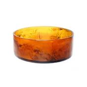 Steelite KMK2001TOR - 13-1/2" Dia x 4-1/2" H Resin Bowl, Brown Tortoise Finish, Dishwasher Safe 1 image