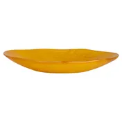 Steelite KMK2721TGP - Oval Bowl, 19" L x 15" W x 4" H, Tangerine Pearl Resin, Kenny Mack Wave 1 image