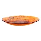Steelite KMK2721TOR Plastic Bowl, Oval Brown Resin, 19" x 15" x 4", Tortoise, Kenny Mack Wave 1 image