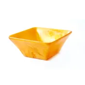 Steelite KMK2803TGP Square Bowl, 8" L x 8" W x 3-1/2" H, Orange Resin, Dishwasher Safe - 2/Case 1 image