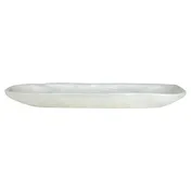 Steelite KMK2805SH Plastic Platter, 21-1/4" L x 9-1/2" W x 2-1/2" H, Rectangular White Resin Shell 2 image
