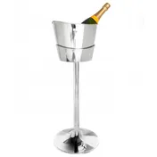 Steelite DW040062VSS Wine Bucket Stand, 18/10 Stainless Steel, Silver Finish, Premium Bar Service 1 image