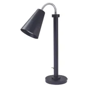 Steelite DW0499MBK - 22" L x 7.25" W x 16" H Heat Lamp 250W Bulb 18/10 Stainless Black Powder Mount 1 image