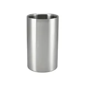 Steelite GW003 Wine Bucket Cooler 1 Bottle 4.75" x 4.75" x 8" Non-Insulated Stainless Steel-6/Case 1 image