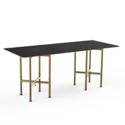 Steelite MGCCVG01MBXX Mogogo Buffet Solutions Clix Table, 72" x 30" x 30"H, Rectangular, Nero Marquina Marble BHP Laminate 1 image