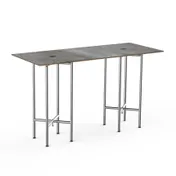 Steelite 72 Buffet Table for Commercial Use, 30 Height, Grey Finish, Laminated Top 1 image