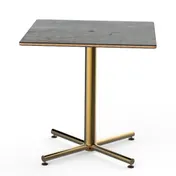 Steelite MGCPRS01 MGCPRS01 30'' x 30'' Square Dining Table Set with 4 Legs and Grey Finish 1 image