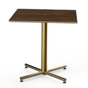 Steelite MGCPRS01WBXX 30x30 Square Bistro Table, 29H, Bengali Mango Wood BHP Laminate Top 1 image