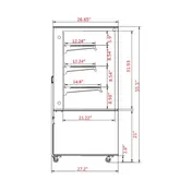 Marchia MBT48-ST 48" Refrigerated Bakery Display Case 6 image