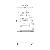 Marchia MBT48 48" Refrigerated Bakery Display Case 10 image