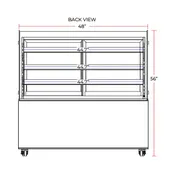 Marchia MBT48 48" Refrigerated Bakery Display Case 9 image