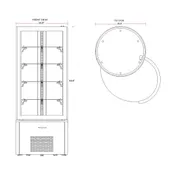 Marchia MVSR400 27" Refrigerated Bakery Display Case 6 image