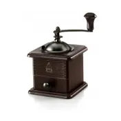 Omcan USA 43678 TRE SPADE Coffee Mill 100g Hopper Hand-Crank Steel Conic Beech & Steel Made In Italy 1 image