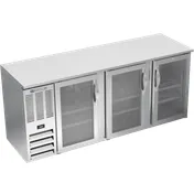 Beverage Air BBN78HC-FG-S Cooler, 78"W x 26-3/8"D x 34"H, 21.7ft³, 3 Glass Doors, R290, 1/3 HP 115V 1 image